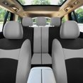 thumbnail image 3 of FH Group Light & Breezy Flat Cloth Car Seat Cover Set For Car Truck SUV Van Gray - Rear, 3 of 5