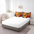 thumbnail image 4 of YST 7-Piece Halloween Black Cat Comforter Set, Queen, Pumpkin Decorations, Cartoon Spider Web, Polyester, 4 of 5