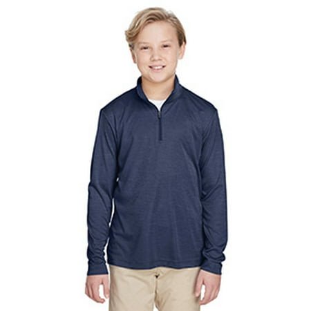 Zone Jeunesse Sonic Heather Performance Quart de Fermeture Éclair - SP DRK NVY HTH - L