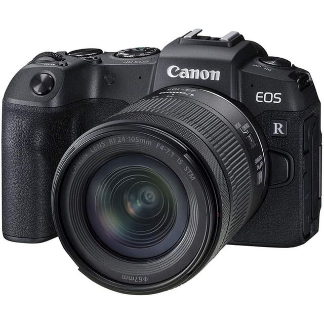 Canon EOS RP Appareil Photo Plein Cadre Sans Miroir à Objectif Interchangeable + Objectif RF24-105mm F4-7.1 is STM Kit d'Objectif - Compact et Léger pour Voyager et Vloguer, Noir (3380C132)