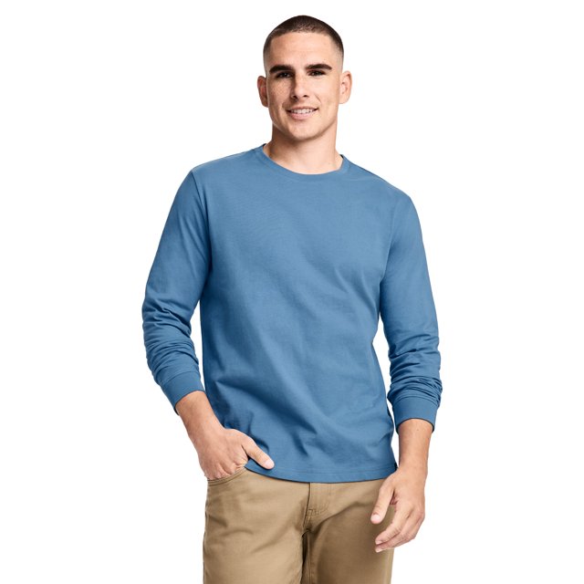 Jockey T-Shirt à Manches Longues à Col Ras du Cou pour Hommes en Coton 100 % Legacy