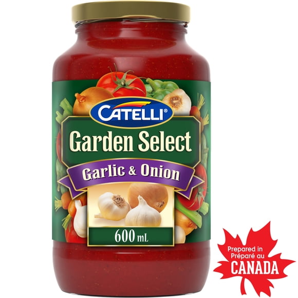 Catelli Garden Select Garlic & Onion Pasta Sauce, 600 ml Jar