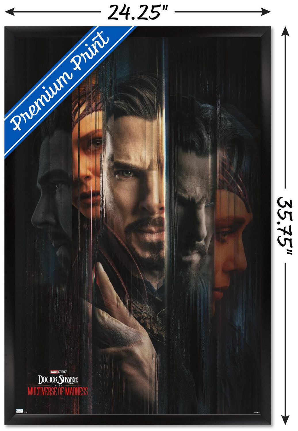 Marvel Doctor Strange the Multiverse of Madness - Teaser One Sheet Wall Poster, 14.725" x 22.375"