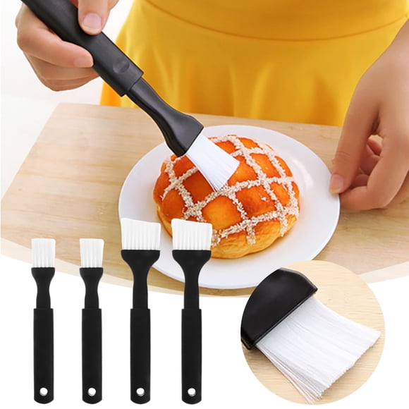 Silicone Oil Brush 2 Pack for BBQ and Baking - Kitchen Tool for Nonstick and Mesmerizing Grilling Accessories 4PCS, OneSize, Black