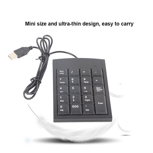 Computer Keypad Ultra-thin Keypad Number Keyboards, Numeric Keyboard, Portable For Desktop Computers For Laptop
