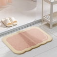 thumbnail image 4 of Yhmxh Creamy Style Imitation Sheep's Wool Entrance Mat For Bathroom Water Absorbent Non Slip Great For Home Shower Bathroom Use Washable Rug Anti-slip Rug Rugs for Living Room Outdoor Rug, 4 of 5