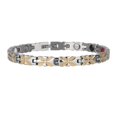thumbnail image 3 of Harhinhe Bracelet en Forme de Fleur en Acier Inoxydable pour Femme (Argent), 3 of 7