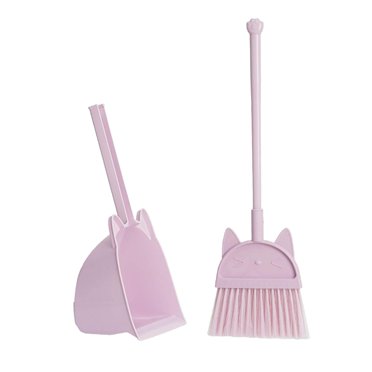 Mini Balai avec Porte-Poussière, Ensemble de Jeu de Nettoyage et Balayage, Jouet Éducatif de Jeu d'Imitation, Ensemble de Jouets de Balayage et de Nettoyage pour la Maison pour Filles et Garçons