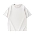 thumbnail image 1 of Styesk T-Shirts pour Hommes Vintage Couleur Unie Manches Courtes Col Rond, 1 of 2