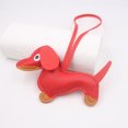 thumbnail image 1 of Leather Dachshund Keychain with Rope Handmade Sausage Dog Bag Charm for Phone Case, Car Keys & Pet Lover Accessory, 1 of 1