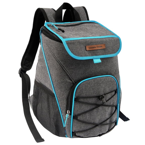 Ozark Trail , 24-Can Backpack Cooler, Vintage Fabric, Insulated, Grey