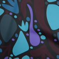 thumbnail image 1 of oneOone Polyester Spandex Light Blue Fabric Geometric Abstract Floral Craft Projects Decor Fabric Printed By The Yard 56 Inch Wide, 1 of 4