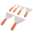 thumbnail image 2 of FRCOLOR Polished Scraper 6 Pcs Steel Putty Cutter Polished Scraper Practical Portable Blades Trowel Tool,7.48"X5.91"X0.59", 2 of 4