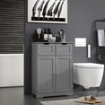 thumbnail image 2 of kleankin Armoire de Salle de Bain Autoportante avec 2 Tiroirs et Tablette Ajustable, 2 of 10