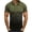 Army Green, variant on Pisexur Summer Polo Shirts for Men, Gradient Printed Slim Fit Pullover Sport Top Short Sleeve T-Shirt