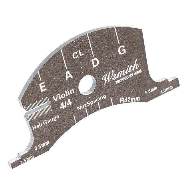1Ensemble Pont de Violon Carré Noir pour Mesure de Hauteur et de Distance des Cordes