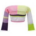 thumbnail image 3 of Pull Court pour Femmes Haut Ajouré Y2k/E Pull-Over Mode Urbaine pour Filles, 3 of 6