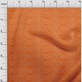 thumbnail image 2 of oneOone Polyester Lycra Orange Fabric Geometric Bandhani Sewing Material Print Fabric By The Yard 56 Inch Wide, 2 of 4