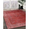 thumbnail image 2 of Ahgly Company Tapis d'Intérieur Carré Contemporain Persan Rouge, 10 Pieds Carré, 2 of 6