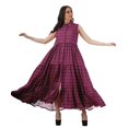 thumbnail image 3 of Moomaya Robes Chemises à Col pour Femmes Imprimées en Rayonne à Boutons Robes Maxi pour Femmes, 3 of 4