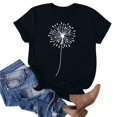 thumbnail image 1 of Liquidation d'Économies d'Été Iumwxz Tunique Coupe Classique T-Shirt d'Été Décontracté Hauts pour Femmes T-Shirt Graphique Floral Hauts T-Shirt à Manches Courtes Col Rond Hauts pour Dames Offres Hebdomadaires Date, 1 of 4