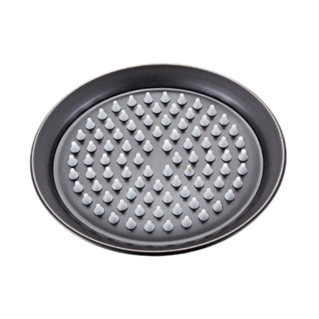 tamizeot Pommeau de Douche Pluie Facile à Installer Acier Inoxydable Rétro Douche Robuste Noir 20.3cm