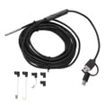 thumbnail image 2 of Caméra d'Inspection Numérique pour Endoscope HD avec Objectif 3,9 mm, Étanche IP67, Endoscope Industriel pour PC Ordinateur, 6 Lumières LED, Résolution 1280 X 720, Caméra d'Endoscope USB, 2 of 7