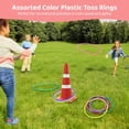 thumbnail image 3 of 60 PCS Large Plastic Rings, 7 Inches Assorted Color Toss Rings, Multicolored Plastic Carnival Ring, Outdoor Throwing Ring Toy, Speed and Agility Practice Game, Garden Backyard Lawn Party Games, 3 of 6