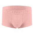 thumbnail image 1 of ylioge Mens Modal-Underwear Casual Ribbed Mid Waisted Soft Breathable Boxer Briefs Basic Solid Stretchy Comfort Loungewear Workout Underpants, 1 of 6