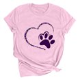 thumbnail image 1 of Meichang T-Shirts de la Saint-Valentin pour Femmes, T-Shirts Graphiques Cœur, Hauts Mignons, T-Shirts de Vacances, Manches Courtes, Col Rond, Mode 2025, 1 of 2