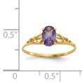 thumbnail image 2 of 14K Yellow Gold Madi K Synthetic Alexandrite Ring, 2 of 2