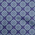 thumbnail image 1 of oneOone Polyester Spandex Blue Fabric Asian Suzani Sewing Craft Projects Fabric Prints By Yard 56 Inch Wide, 1 of 5