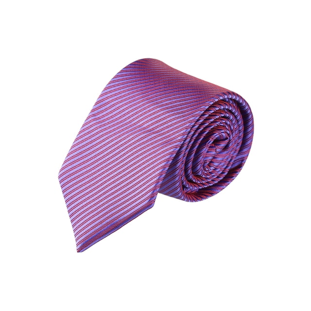 INSPIRE CHIC Men's Solid Color Narrow Stripes Necktie Graduation Suit Formal Ties Deep Purple