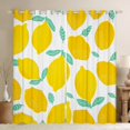 thumbnail image 1 of Erosebridal Rideaux Jaune Citron pour Salon, Rideaux et Draperies Fruits Tropicaux (52x84), Déco de Chambre Botanique, 1 of 5