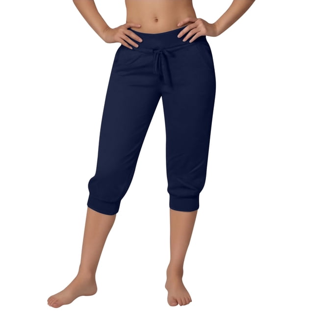 Stylish Solid Tone Everyday Capri Pants for Women Comfortable Stretch Fabric Versatile Wear
