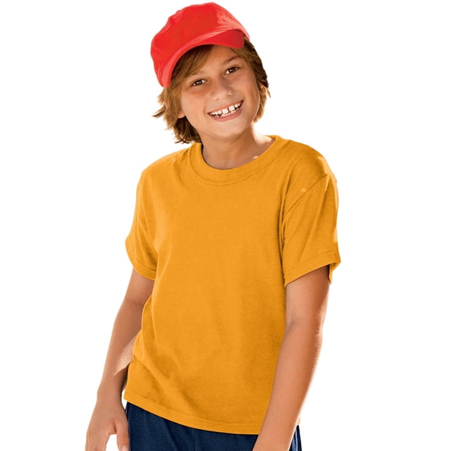 Hanes Garçon ComfortBlend EcoSmart Col Ras du Cou, TP, Or