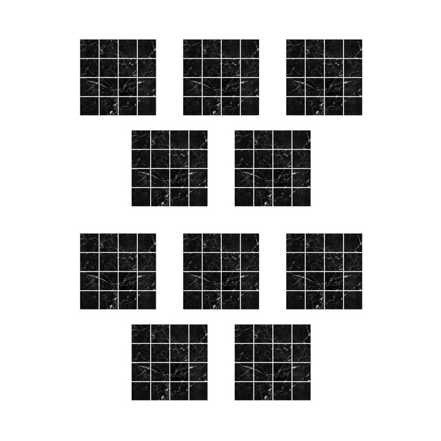 Birdeem 10Pc Crystal Tile Stickers Diy Self-Adhesive Wall Stickers