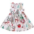 thumbnail image 1 of Robe Sans Manches Imprimée Florale Zoo Animal Cerf pour Fille Enfant, 1 of 6