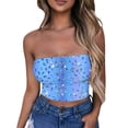 thumbnail image 1 of Tube Tops, Womens Printed Strapless Yoga Exercise Chest Wrap Pullover, 1 of 4