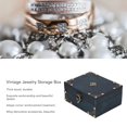 thumbnail image 4 of Wooden Vintage Storage Box Chest Treasure Box, Decorative Small Keepsake Box Jewelry Trinket Chest, Antique Style Storage Organizer Container for Keepsakes Treasures Jewelry, 4 of 9