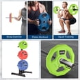 thumbnail image 4 of International Games 2-Inch Rubber Coated Color-Coded Weight Plates Set - Bumper Plates for Strength Training, Fractional & Change Plates, Fitness & Weightlifting - Home Gym Use, 4 of 7