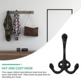 thumbnail image 2 of Miangastore Dual Hook Storage Hanger Black 6Pcs 3.3x2.4in, 2 of 8