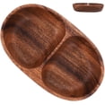 thumbnail image 4 of Assiette en Bois Compartimentée Assiette à Collation Bol à Salade de Cuisine pour Cuisine à la Maison, 4 of 8