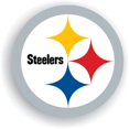 thumbnail image 1 of Pittsburgh Steelers Aimant en Vinyle 12 Pouces Ensemble de 2, 1 of 1