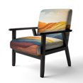 thumbnail image 3 of Designart "horizon Bold And Expressive Mountains I" Multi-Color Modern Upholstered Accent Chair - Traditional Arm Chair For Bedroom, 3 of 7