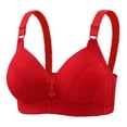 thumbnail image 2 of Weiqiqre Bras for Women Back Fat Smoothing Bra Lace Underwire Full Coverage Padded Bras with Support, 2 of 7
