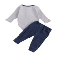 thumbnail image 2 of Newborn Boy Long Sleeve Romper and Pants 2PCS Set, 2 of 6