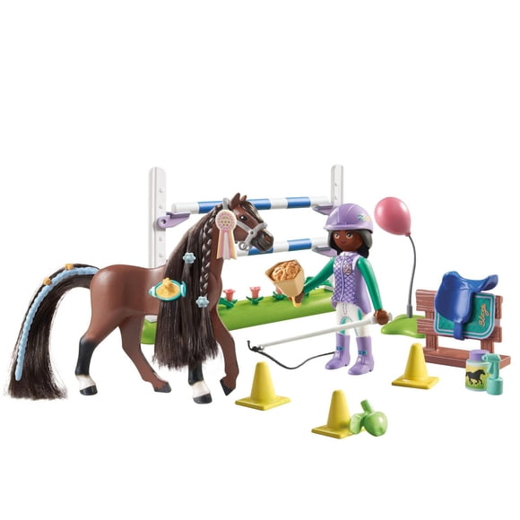 Playmobil Zoe & Blaze avec parcours d'obstacles
