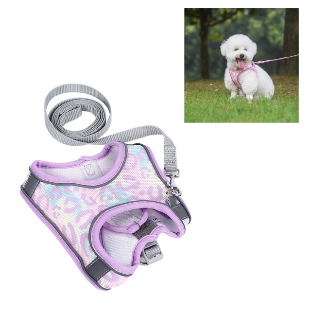 Ensure A Safe And Pet Harness Leash Breathable Reflective Walking Vest Leash Changeable Reflective Dog Walking Vest Leash For Small Medium Cats Leash For Small Medium