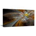 thumbnail image 1 of Design Art Symmetrical Yellow Fractal Flower Digital Art Canvas Print, 1 of 2